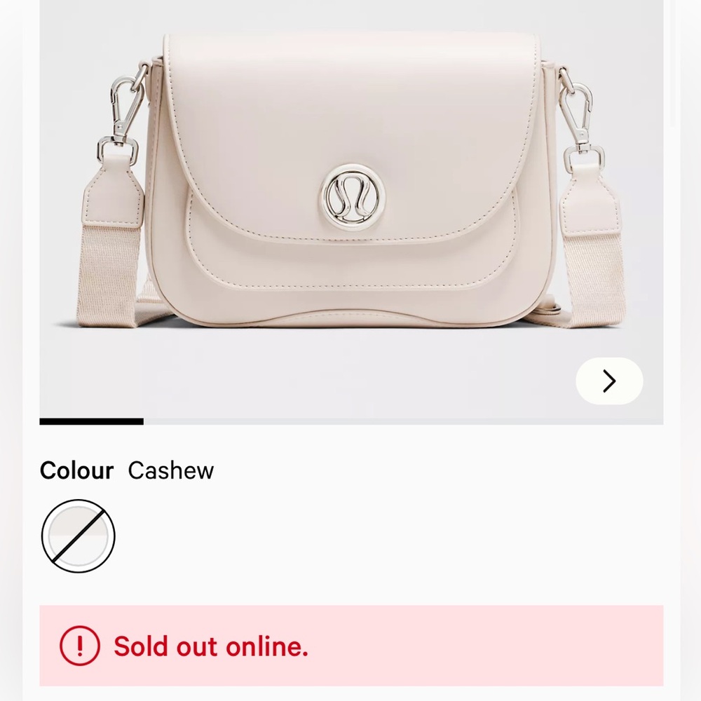 lululemon athletica Light Cream Crossbody Bag